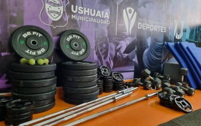 LA MUNICIPALIDAD DE USHUAIA INCORPORÓ NUEVO EQUIPAMIENTO PARA EL GIMNASIO DE MUSCULACIÓN
