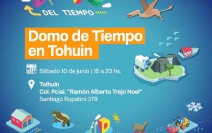 ESTE SÁBADO 10 DE JUNIO SE PRESENTARÁ EN TOLHUIN EL «DOMO DEL TIEMPO»