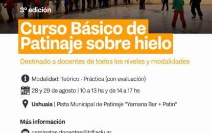 NUEVAMENTE SE BRINDARÁ EL CURSO BÁSICO DE PATINAJE SOBRE HIELO