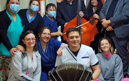 LA ORQUESTA MUNICIPAL KAYÉN LLEVÓ SU ARTE AL HOSPITAL REGIONAL RÍO GRANDE