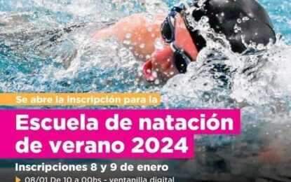 LA ESCUELA DE NATACIÓN DE VERANO, OTRA PROPUESTA DE LA MUNICIPALIDAD DE USHUAIA