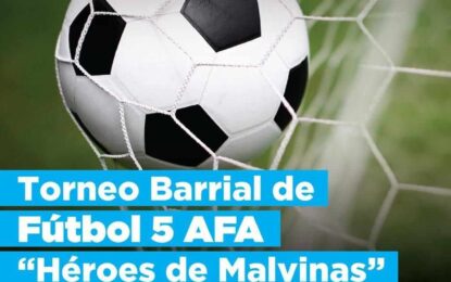 LA MUNICIPALIDAD DE USHUAIA INVITA A PARTICIPAR EN EL TORNEO BARRIAL DE FÚTBOL 5 AFA